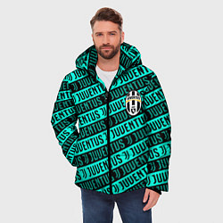 Куртка зимняя мужская Juventus pattern logo steel, цвет: 3D-красный — фото 2