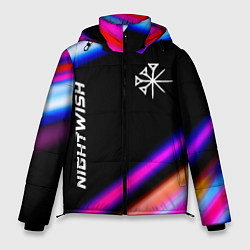 Куртка зимняя мужская Nightwish neon rock lights, цвет: 3D-черный