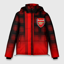 Куртка зимняя мужская Arsenal fc sport geometry steel, цвет: 3D-светло-серый