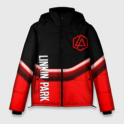 Куртка зимняя мужская Linkin park geometry line steel, цвет: 3D-светло-серый