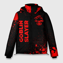 Куртка зимняя мужская Goblin Slayer - red gradient вертикально, цвет: 3D-черный