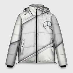 Куртка зимняя мужская Mercedes benz metalic collection, цвет: 3D-светло-серый