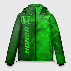 Куртка зимняя мужская Honda - green gradient по-вертикали, цвет: 3D-черный