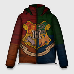 Куртка зимняя мужская Hogwarts emblem, цвет: 3D-красный