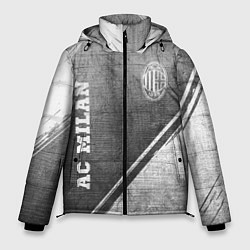 Куртка зимняя мужская AC Milan - grey gradient вертикально, цвет: 3D-черный