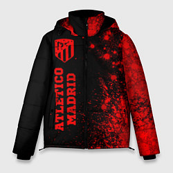 Куртка зимняя мужская Atletico Madrid - red gradient по-вертикали, цвет: 3D-черный