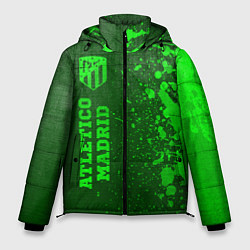 Мужская зимняя куртка Atletico Madrid - green gradient по-вертикали