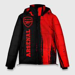 Мужская зимняя куртка Arsenal - red gradient по-вертикали