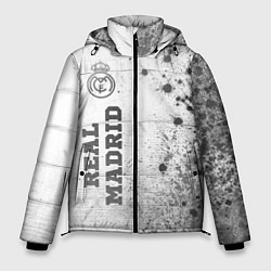 Куртка зимняя мужская Real Madrid - white gradient по-вертикали, цвет: 3D-черный