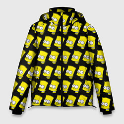 Куртка зимняя мужская Барт Симпсон: узор, цвет: 3D-светло-серый