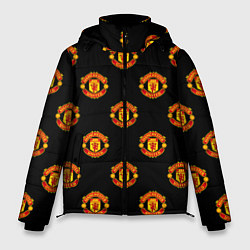 Куртка зимняя мужская Manchester United Pattern, цвет: 3D-черный
