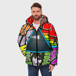 Куртка зимняя мужская Pink Floyd, цвет: 3D-красный — фото 2
