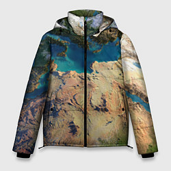 Куртка зимняя мужская Земля, цвет: 3D-черный