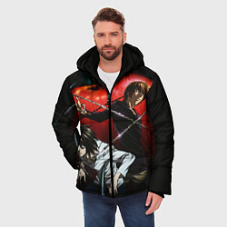 Куртка зимняя мужская Тетрадь смерти, цвет: 3D-светло-серый — фото 2
