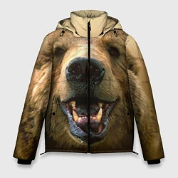 Куртка зимняя мужская Взгляд медведя, цвет: 3D-черный
