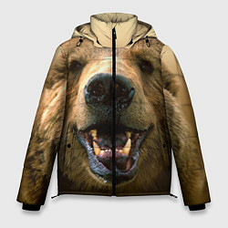 Куртка зимняя мужская Взгляд медведя, цвет: 3D-красный