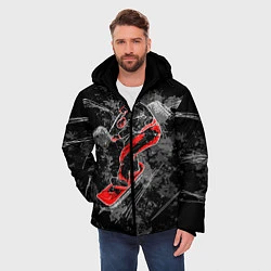 Куртка зимняя мужская Сноубордист, цвет: 3D-черный — фото 2