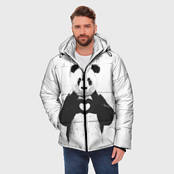Куртка зимняя мужская Panda Love, цвет: 3D-черный — фото 2