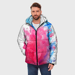 Куртка зимняя мужская Взрыв красок, цвет: 3D-черный — фото 2
