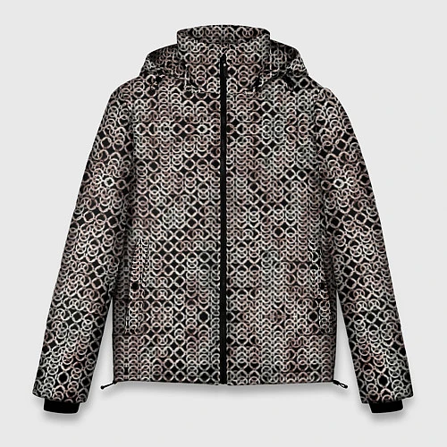 Мужская зимняя куртка Кольчуга / 3D-Светло-серый – фото 1
