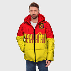 Куртка зимняя мужская Сборная Испании: Евро 2016, цвет: 3D-черный — фото 2