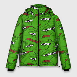 Куртка зимняя мужская Sad frogs, цвет: 3D-черный