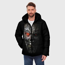 Куртка зимняя мужская Terminator Skull, цвет: 3D-черный — фото 2