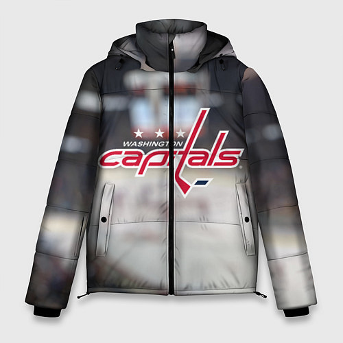Мужская зимняя куртка Washington Capitals / 3D-Светло-серый – фото 1