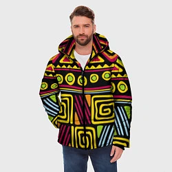 Куртка зимняя мужская Африка, цвет: 3D-черный — фото 2