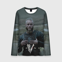 Лонгслив мужской Vikings: Ragnarr Lodbrok, цвет: 3D-принт