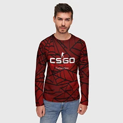 Лонгслив мужской Cs:go - Crimson Web Style Factory New Кровавая пау, цвет: 3D-принт — фото 2