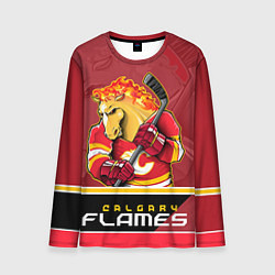 Лонгслив мужской Calgary Flames, цвет: 3D-принт