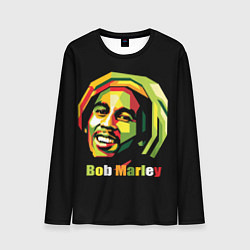 Лонгслив мужской Bob Marley Smile, цвет: 3D-принт