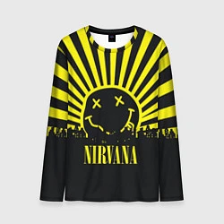 Лонгслив мужской Nirvana, цвет: 3D-принт