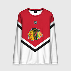 Лонгслив мужской NHL: Chicago Blackhawks, цвет: 3D-принт