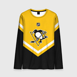 Лонгслив мужской NHL: Pittsburgh Penguins, цвет: 3D-принт