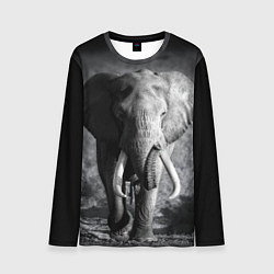 Лонгслив мужской Бегущий слон, цвет: 3D-принт