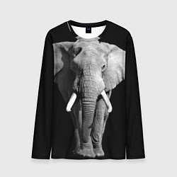 Лонгслив мужской Старый слон, цвет: 3D-принт