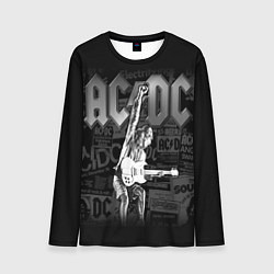 Лонгслив мужской AC/DC: Rock You, цвет: 3D-принт