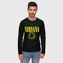 Лонгслив мужской Nirvana Rock, цвет: 3D-принт — фото 2