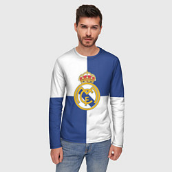 Лонгслив мужской Real Madrid: Blue style, цвет: 3D-принт — фото 2