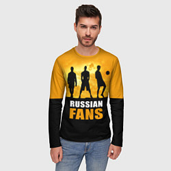 Лонгслив мужской Русские фанаты, цвет: 3D-принт — фото 2
