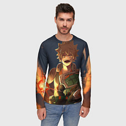 Лонгслив мужской Моя геройская академия, цвет: 3D-принт — фото 2