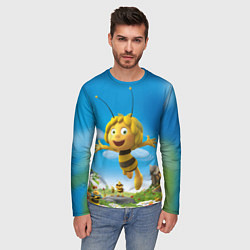 Лонгслив мужской Пчелка Майя, цвет: 3D-принт — фото 2