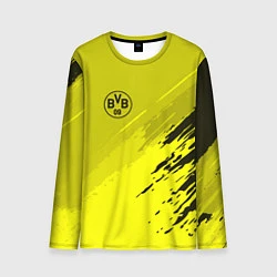 Лонгслив мужской FC Borussia: Yellow Original, цвет: 3D-принт