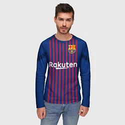 Лонгслив мужской FC Barcelona: Coutinho Home 18/19, цвет: 3D-принт — фото 2