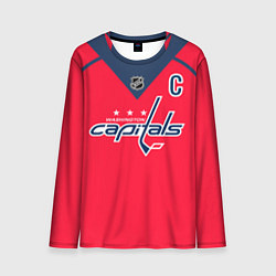 Лонгслив мужской Washington Capitals: Ovechkin Red, цвет: 3D-принт