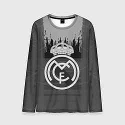 Мужской лонгслив FC Real Madrid: Grey Abstract