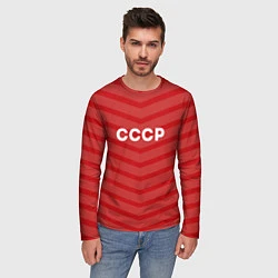 Лонгслив мужской СССР, цвет: 3D-принт — фото 2