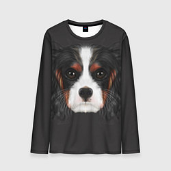 Лонгслив мужской Cavalier King Charles, цвет: 3D-принт